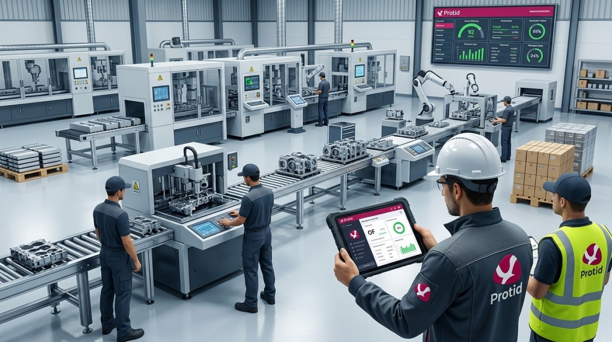 Supervision de production industrielle et tablettes opérateurs GPAO en Algérie - Protid Systems