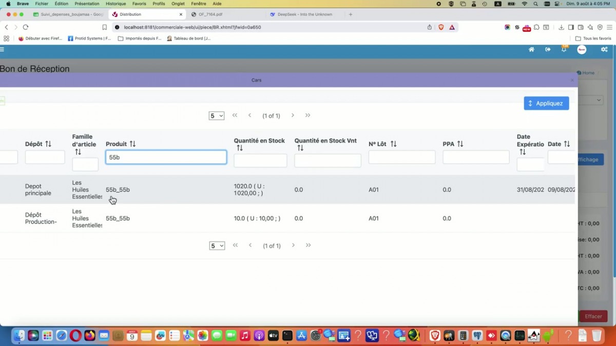 Nomenclatures et Formules de Fabrication Multi-Niveaux - Protid GPAO